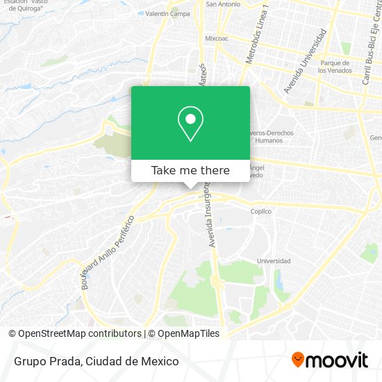 Grupo Prada map