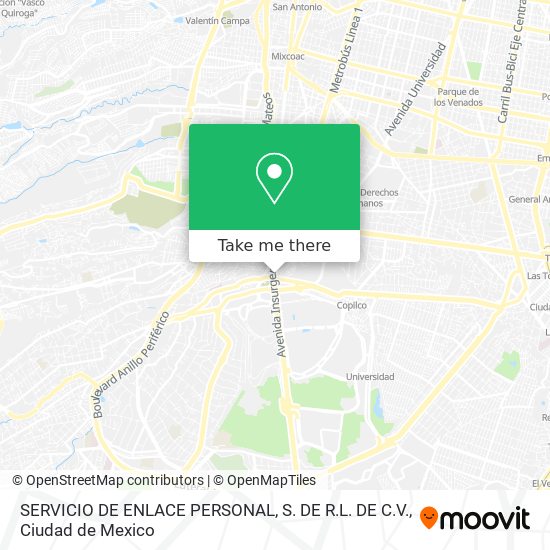 SERVICIO DE ENLACE PERSONAL, S. DE R.L. DE C.V. map