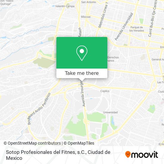 Sotop Profesionales del Fitnes, s.C. map