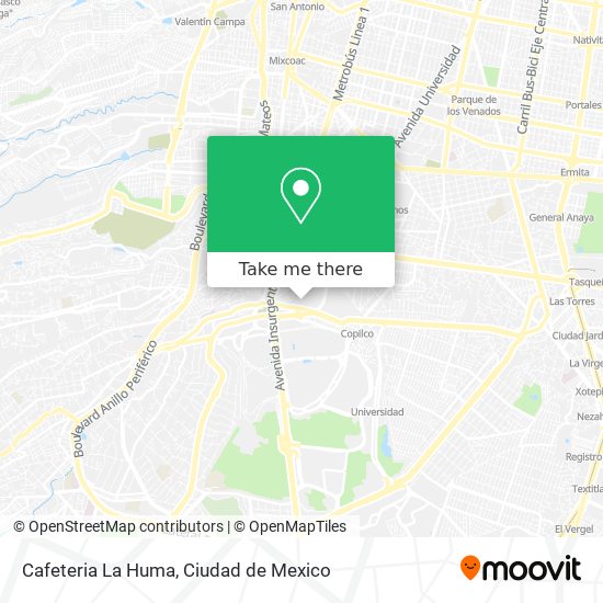 Cafeteria La Huma map