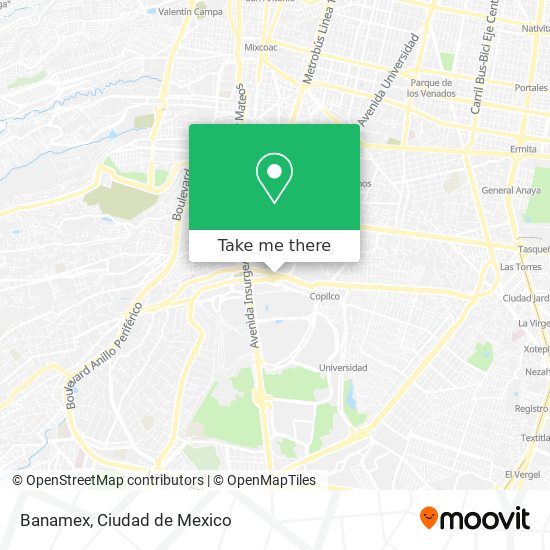 Banamex map