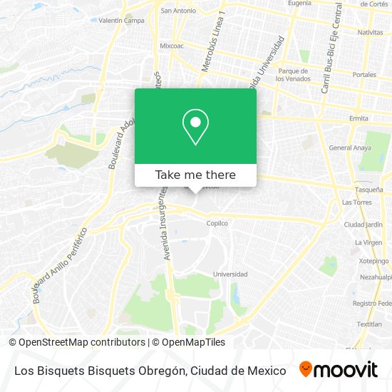 Los Bisquets Bisquets Obregón map