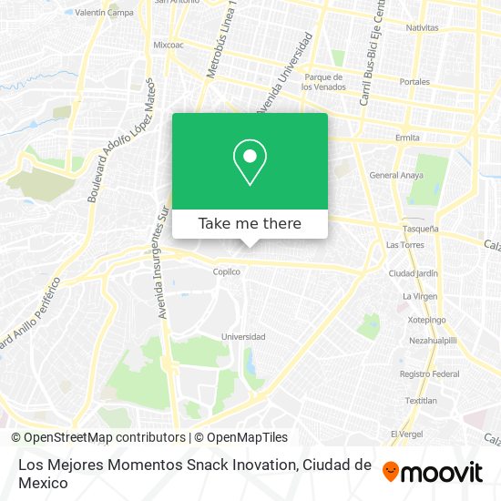 Los Mejores Momentos Snack Inovation map