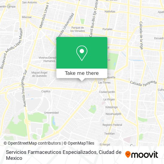 Mapa de Servicios Farmaceuticos Especializados