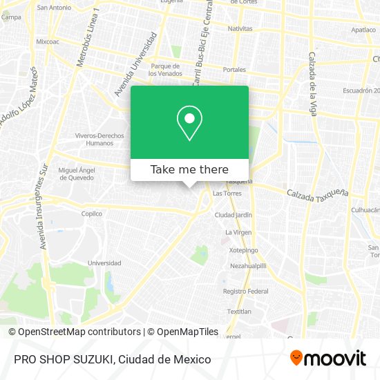 Mapa de PRO SHOP SUZUKI