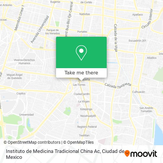Instituto de Medicina Tradicional China Ac map