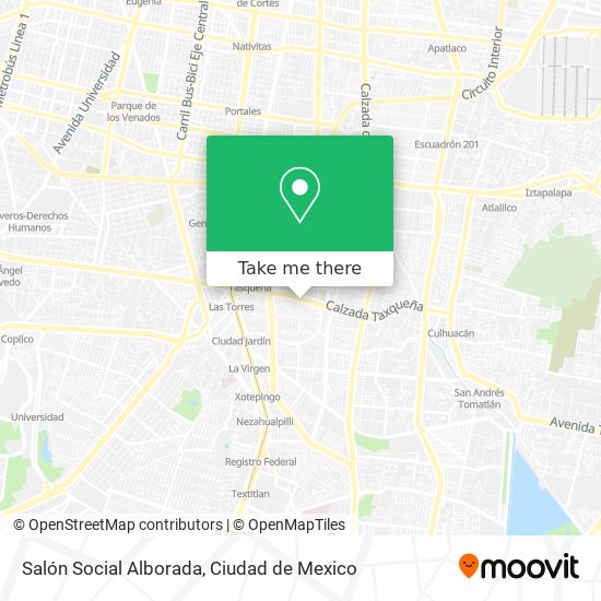 Salón Social Alborada map