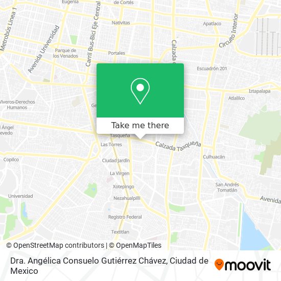 Dra. Angélica Consuelo Gutiérrez Chávez map