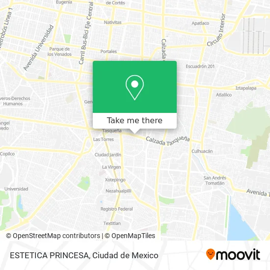 ESTETICA PRINCESA map