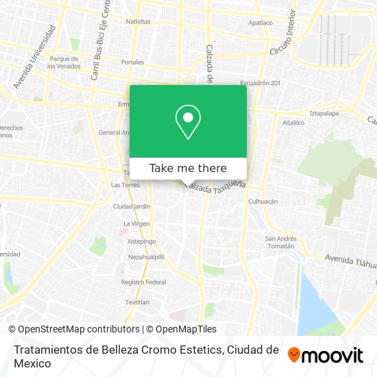 Tratamientos de Belleza Cromo Estetics map