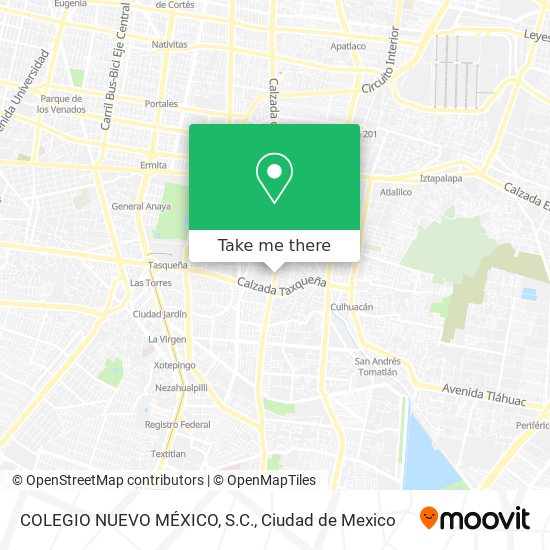 Mapa de COLEGIO NUEVO MÉXICO, S.C.