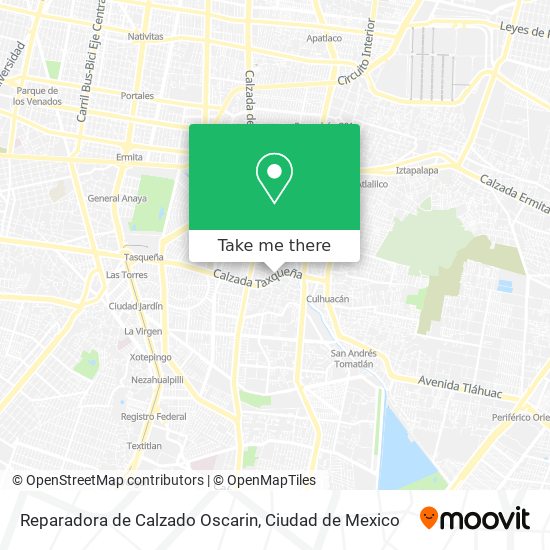 Reparadora de Calzado Oscarin map