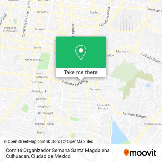 Comité Organizador Semana Santa Magdalena Culhuacan map