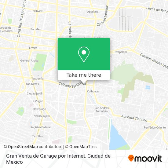 Mapa de Gran Venta de Garage por Internet