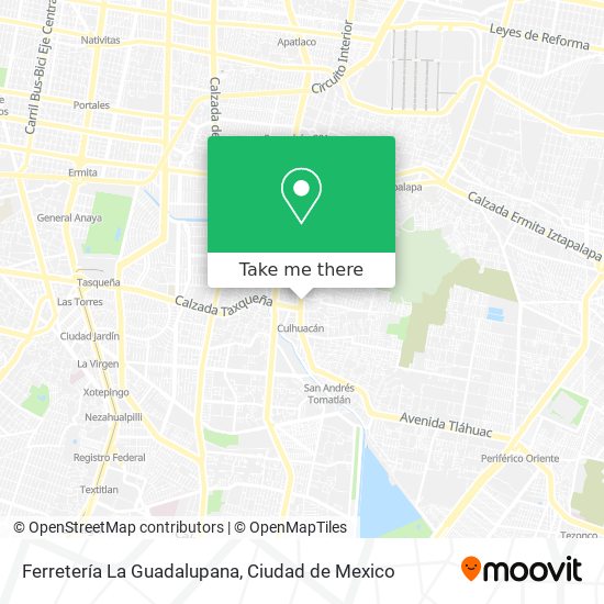Ferretería La Guadalupana map