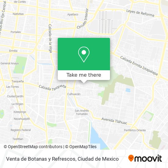 Venta de Botanas y Refrescos map