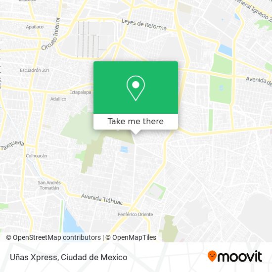 Uñas Xpress map