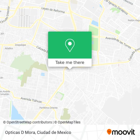 Opticas D Mora map