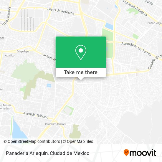 Mapa de Panaderia Arlequin