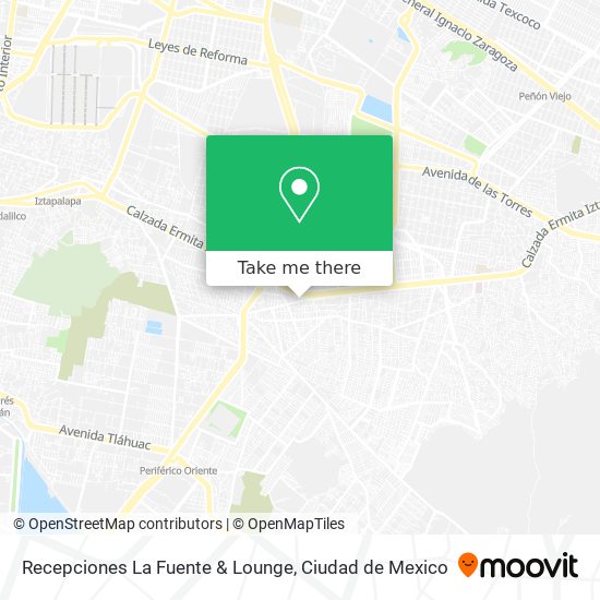 Recepciones La Fuente & Lounge map