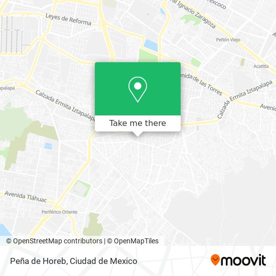 Peña de Horeb map