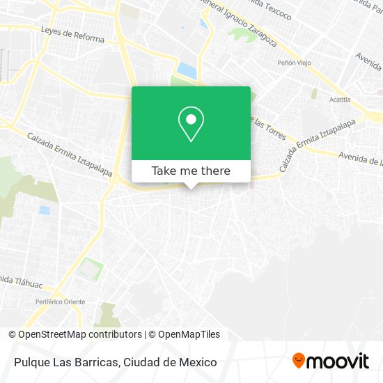 Pulque Las Barricas map