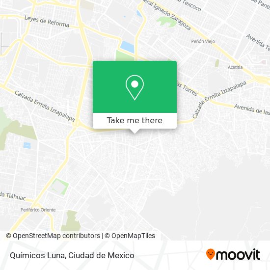 Químicos Luna map