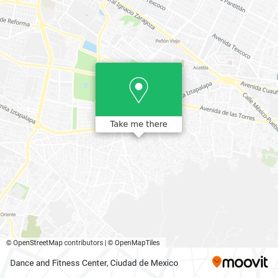 Mapa de Dance and Fitness Center