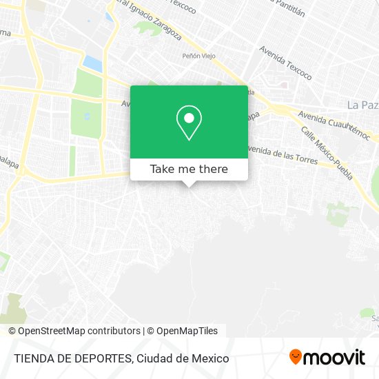 TIENDA DE DEPORTES map