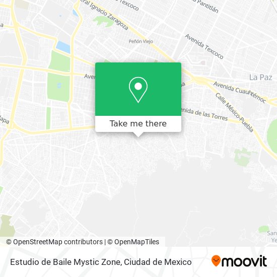 Estudio de Baile Mystic Zone map