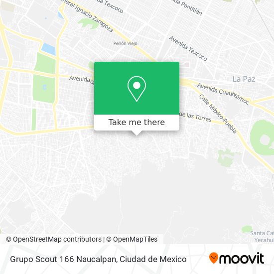 Grupo Scout 166 Naucalpan map