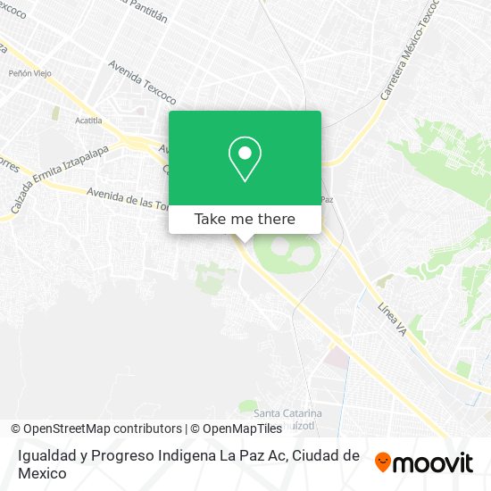 Igualdad y Progreso Indigena La Paz Ac map