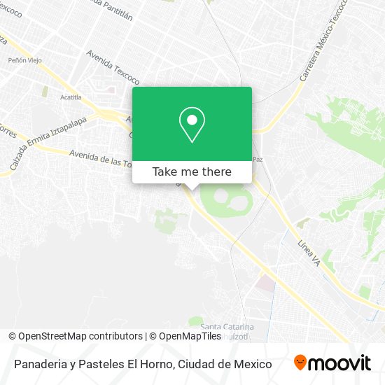 Panaderia y Pasteles El Horno map