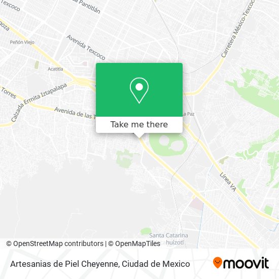 Artesanias de Piel Cheyenne map