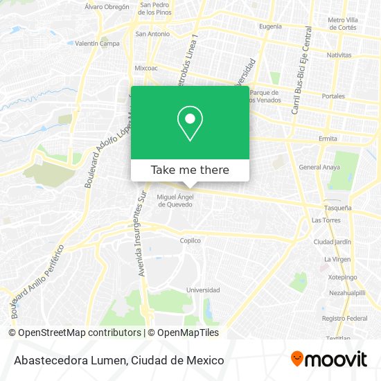Abastecedora Lumen map
