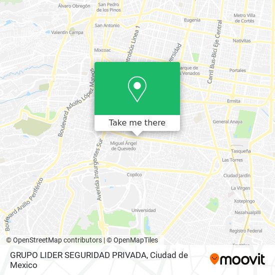 GRUPO LIDER SEGURIDAD PRIVADA map