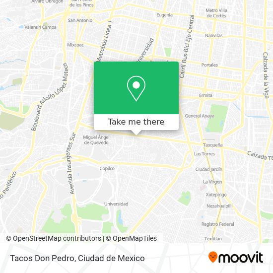 Tacos Don Pedro map