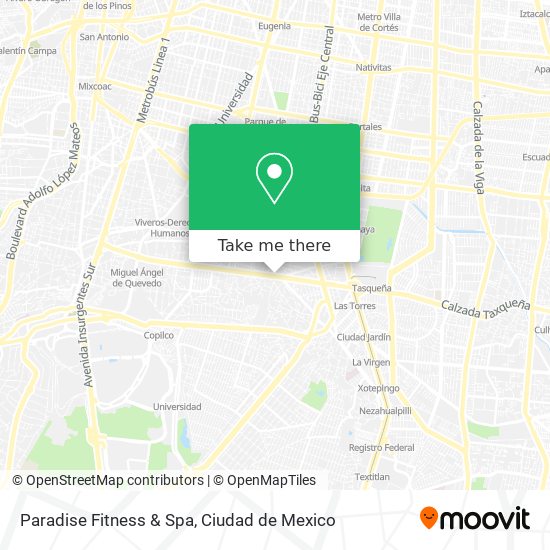 Paradise Fitness & Spa map