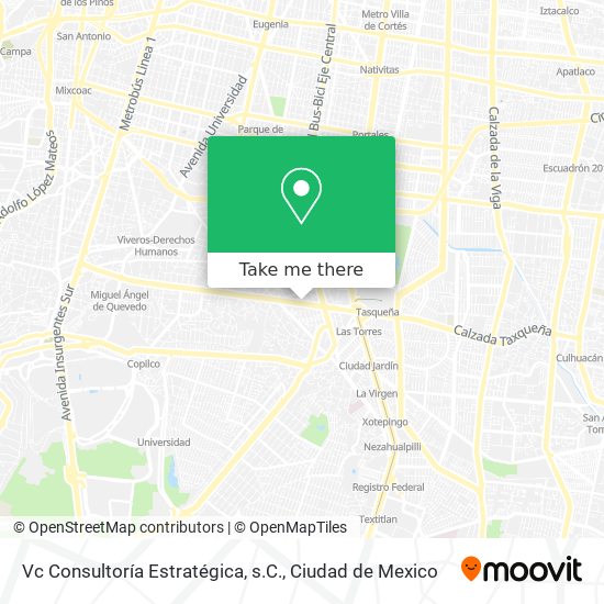 Mapa de Vc Consultoría Estratégica, s.C.
