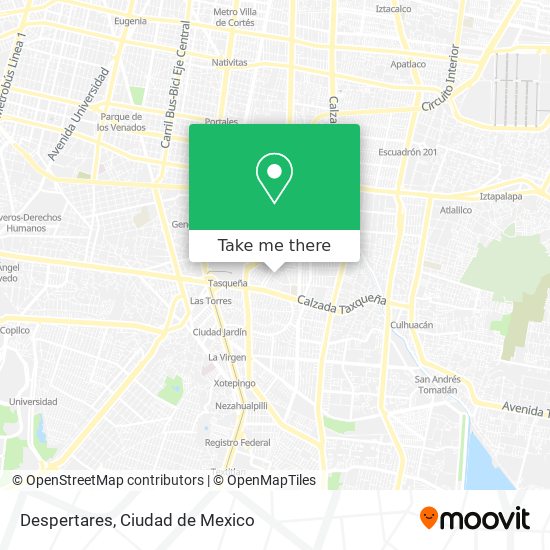 Despertares map