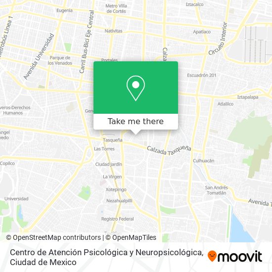 Centro de Atención Psicológica y Neuropsicológica map