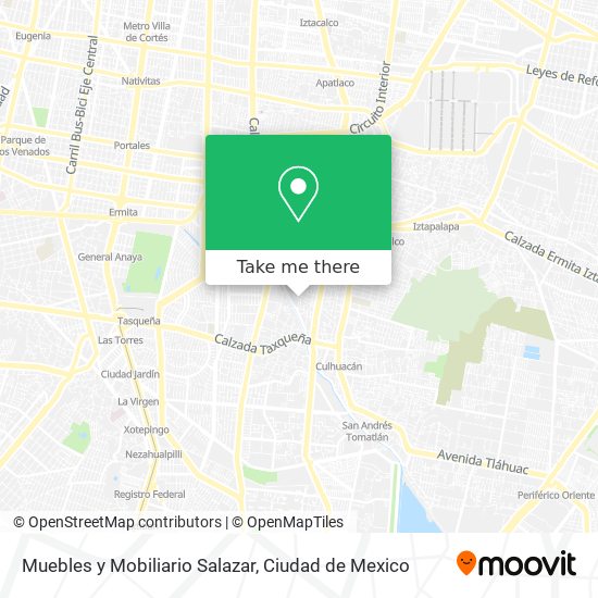 Muebles y Mobiliario Salazar map