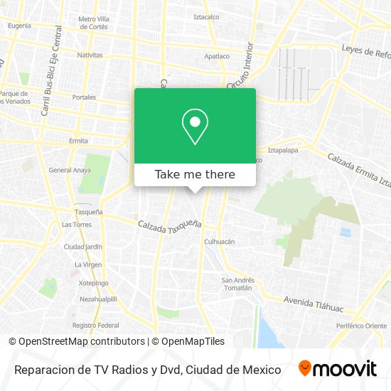 Reparacion de TV Radios y Dvd map