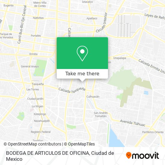BODEGA DE ARTICULOS DE OFICINA map