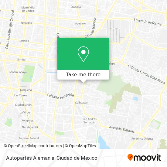 Autopartes Alemania map