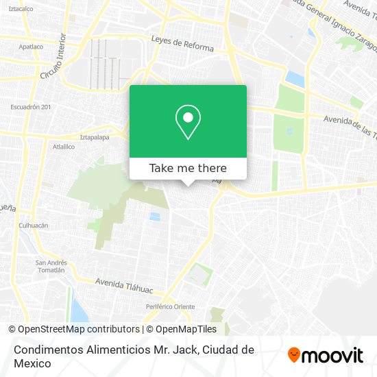 Condimentos Alimenticios Mr. Jack map