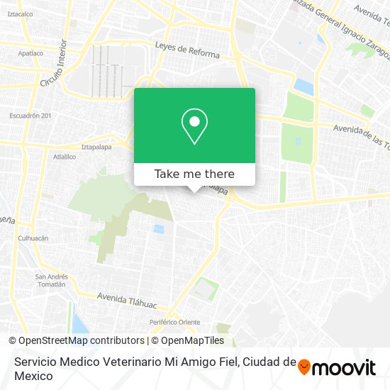 Servicio Medico Veterinario Mi Amigo Fiel map