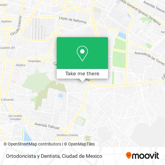 Ortodoncista y Dentista map