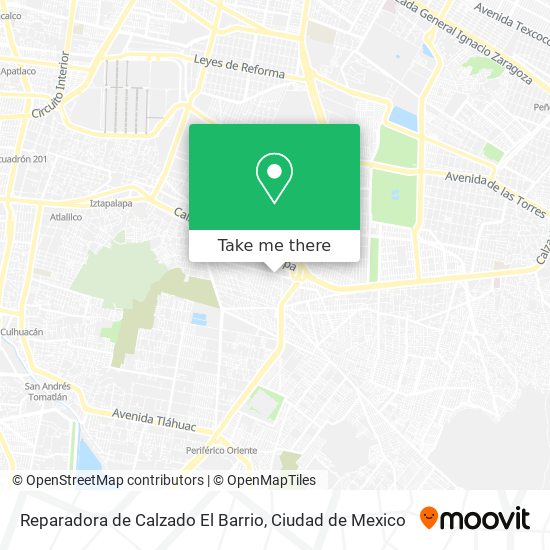 Reparadora de Calzado El Barrio map