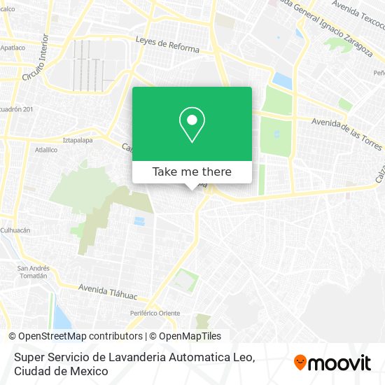 Super Servicio de Lavanderia Automatica Leo map